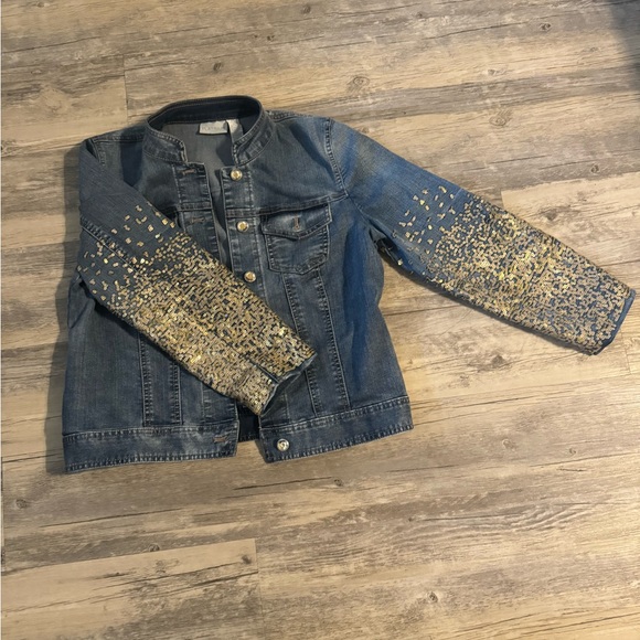 Platinum Chico’s Jean jacket - Picture 2 of 5